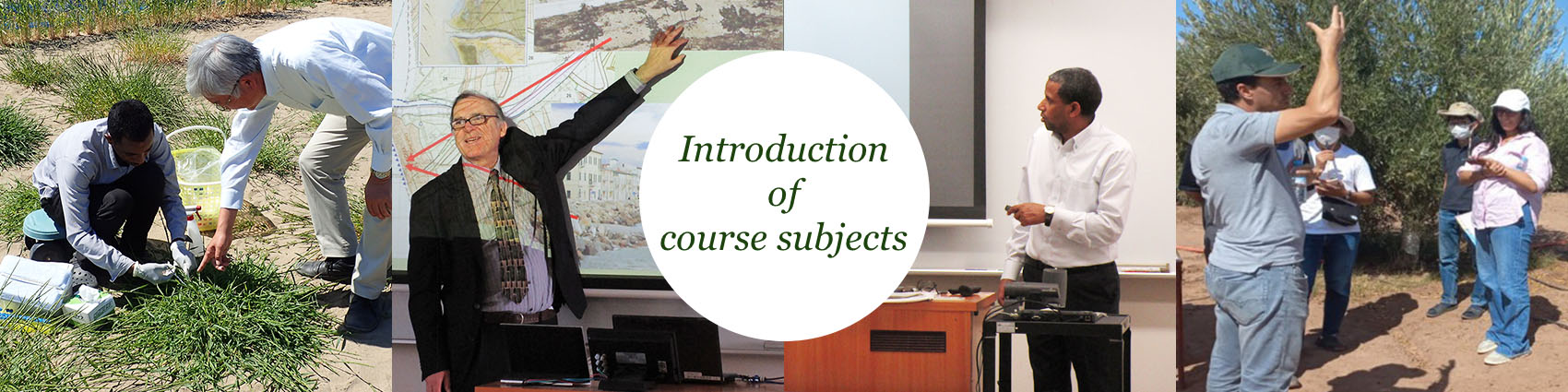 Introduction of course subjects